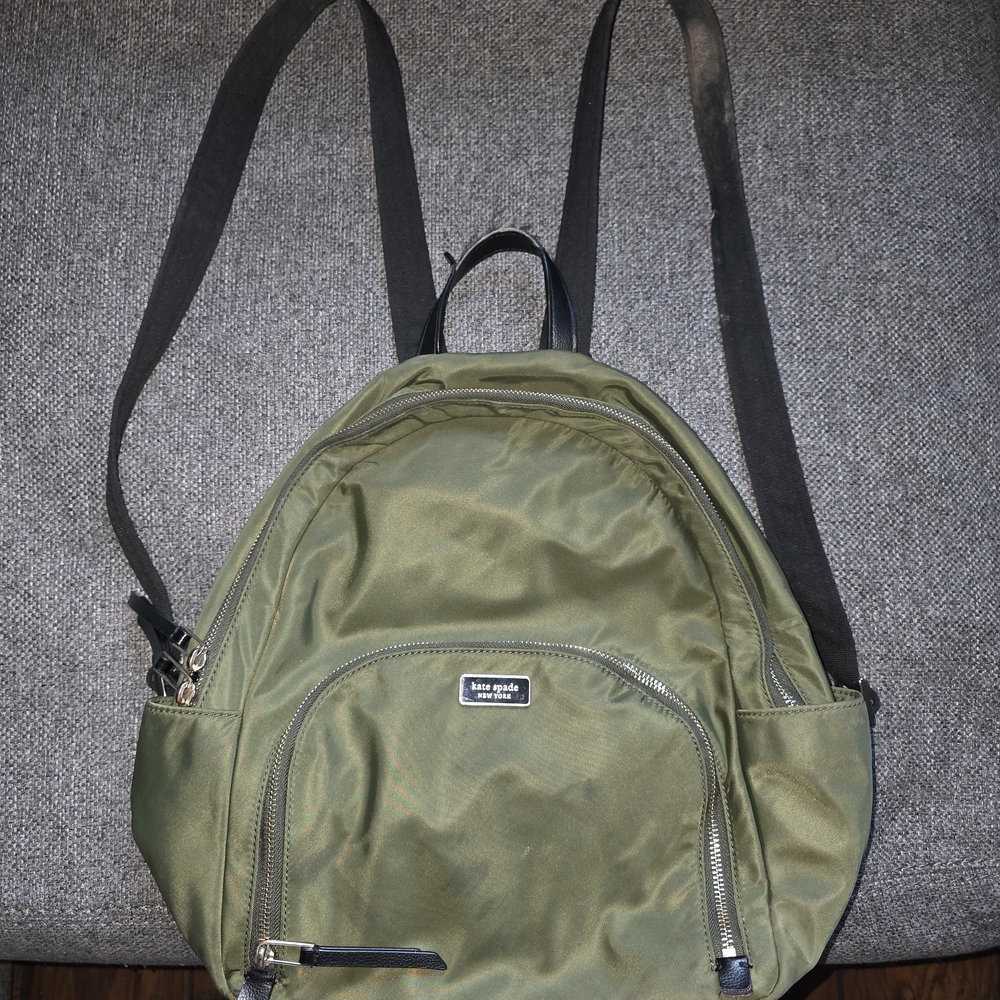 Kate Spade Olive Green Backpack